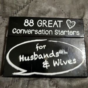 88 Great Conversation Starters for Husband's and Wives card set